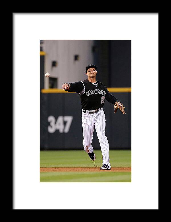 Troy Tulowitzki Framed Print by Doug Pensinger - MLB Photo Store