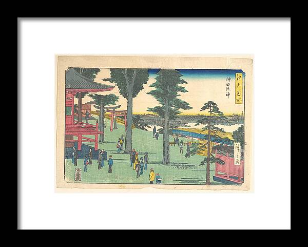 (untitled) 1797–1858 Utagawa Hiroshige Japanese 9 Framed Print featuring the painting Untitled Utagawa Hiroshige Japanese #8 by Artistic Rifki
