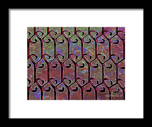 Non Objective Framed Print featuring the digital art non objective photographs - Wrought Iron by Sharon Hudson