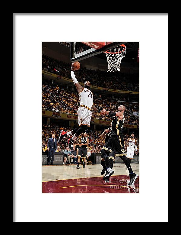 Playoffs Framed Print featuring the photograph Lebron James by David Liam Kyle
