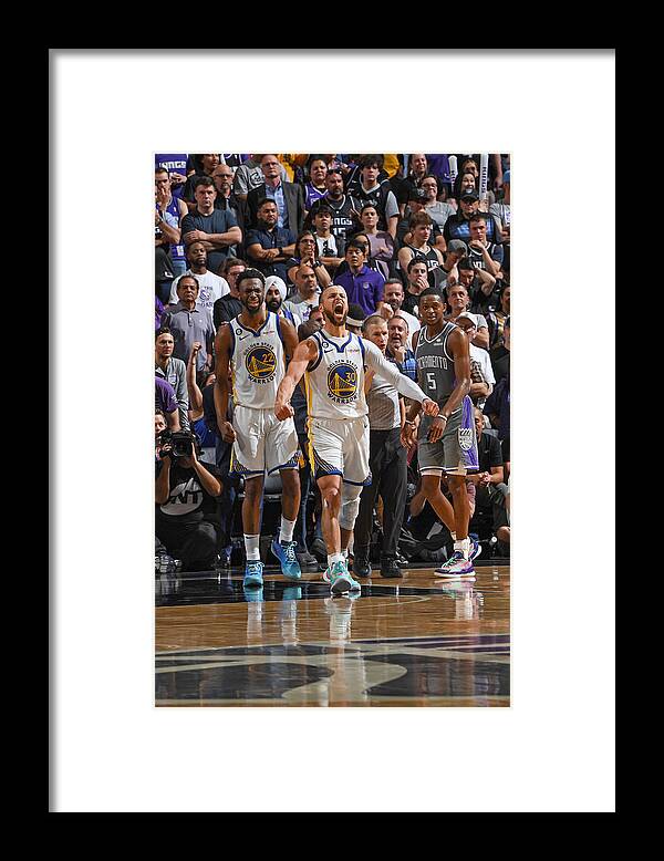 Stephen Curry Framed Print featuring the photograph Stephen Curry #85 by Noah Graham