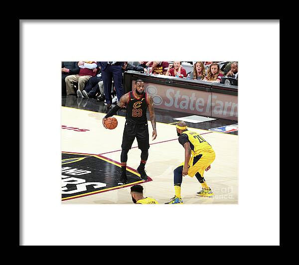 Lebron James Framed Print featuring the photograph Lebron James #86 by Nathaniel S. Butler