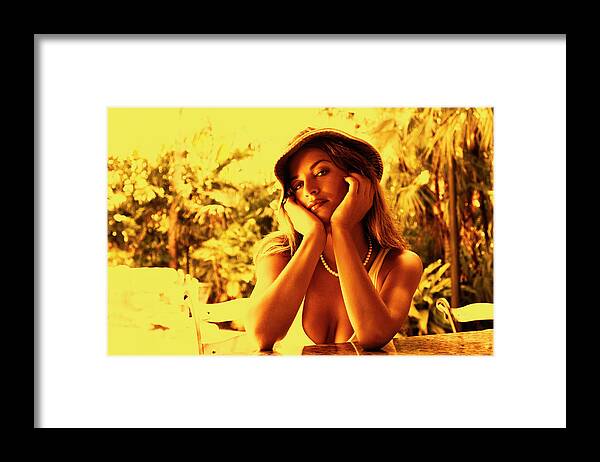 Supermodel Tatyana Liskina Framed Print featuring the photograph Supermodel Tatyana Liskina Affluent 8749-101 by Amyn Nasser
