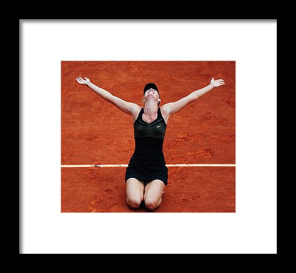Horizontal Framed Print featuring the photograph 2012 French Open - Day Fourteen #9 by Mike Hewitt