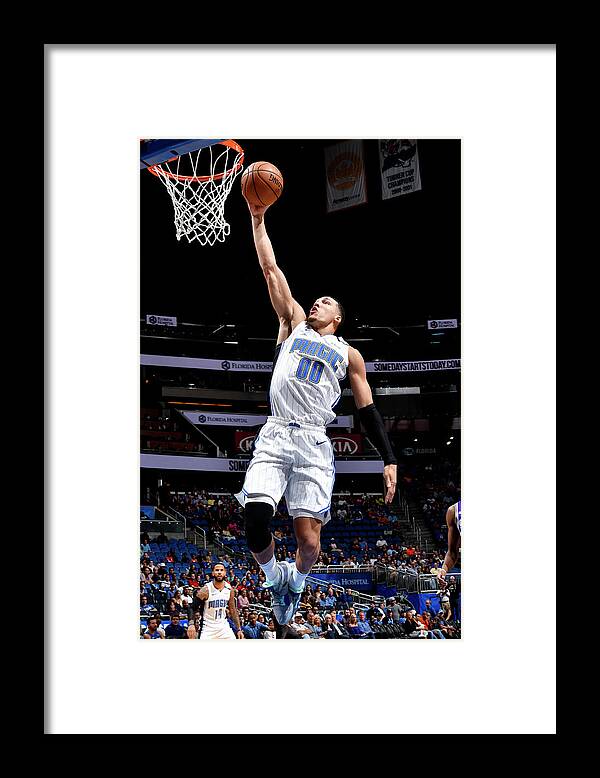 Nba Pro Basketball Framed Print featuring the photograph Aaron Gordon by Fernando Medina