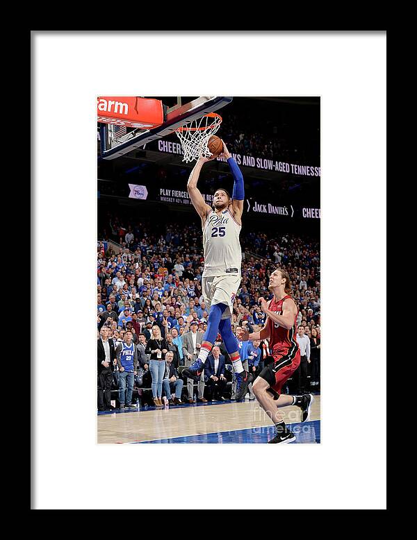 Playoffs Framed Print featuring the photograph Ben Simmons by David Dow