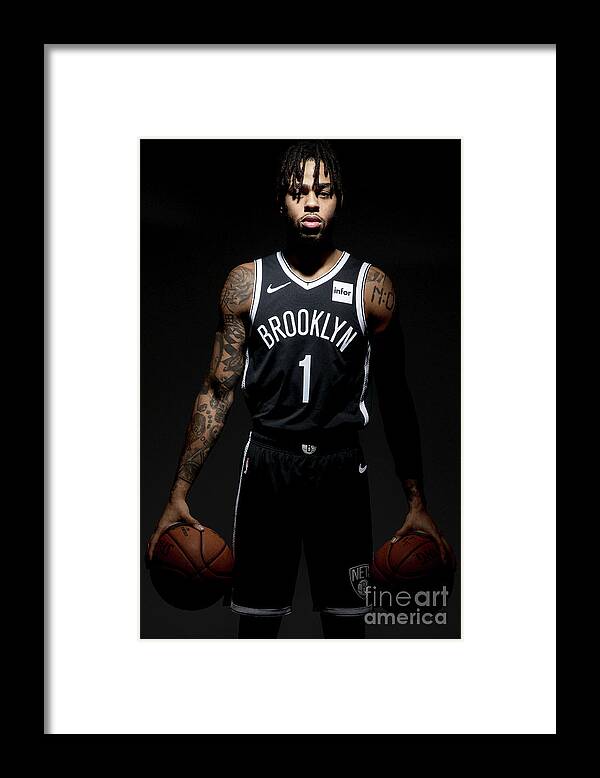 D'angelo Russell Framed Print featuring the photograph D'angelo Russell by Nathaniel S. Butler