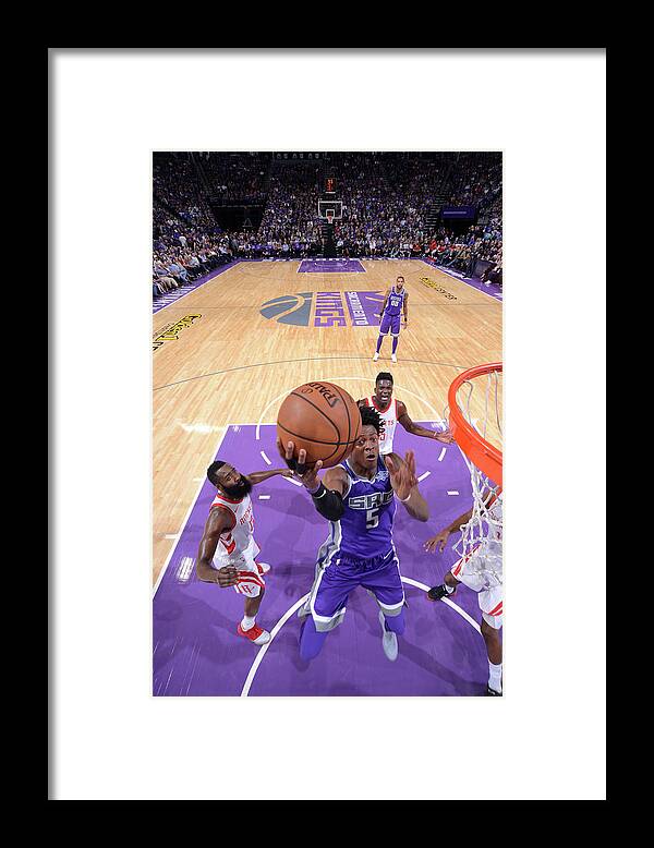 Nba Pro Basketball Framed Print featuring the photograph De'aaron Fox by Rocky Widner