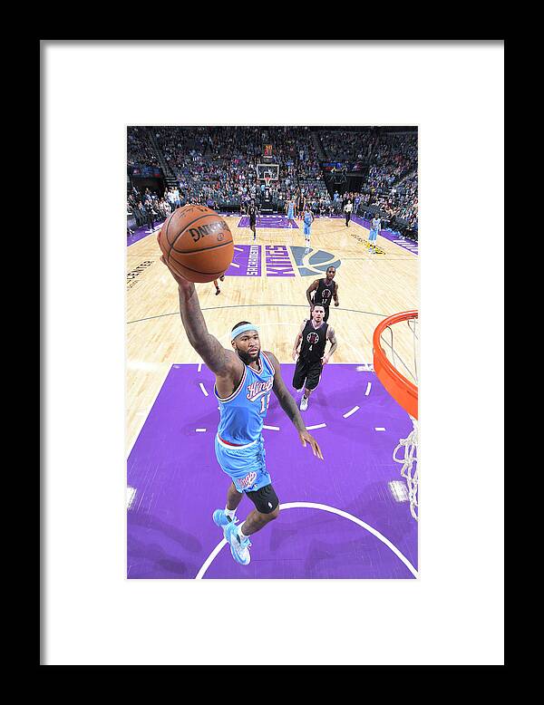 Demarcus Cousins Framed Print featuring the photograph Demarcus Cousins by Rocky Widner