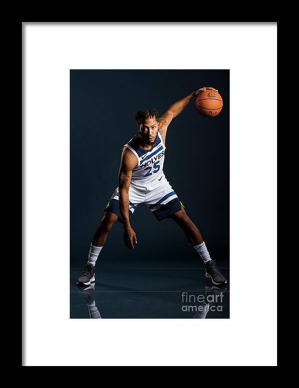 Derrick Rose Framed Print featuring the photograph Derrick Rose #9 by David Sherman