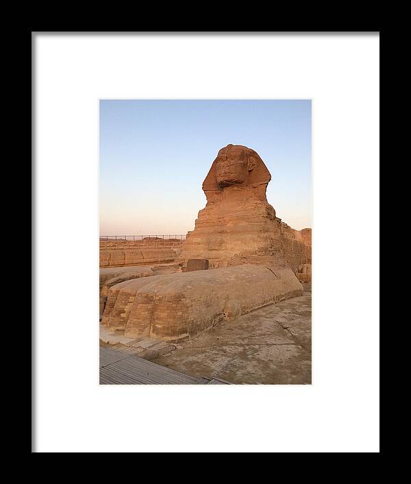 Giza Framed Print featuring the photograph Great Sphinx #9 by Trevor Grassi