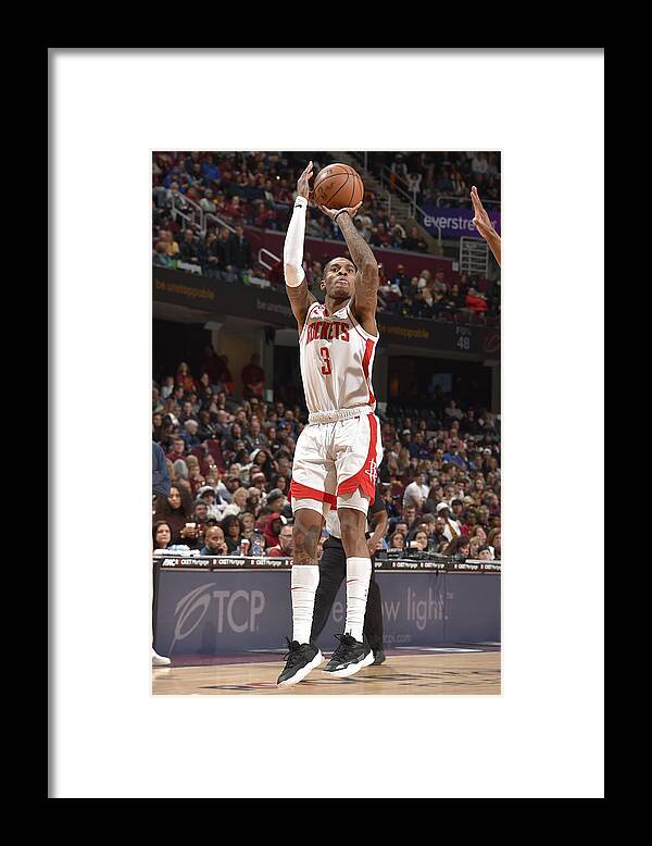 Kevin Porter Jr Framed Print featuring the photograph Houston Rockets v Cleveland Cavaliers #9 by David Liam Kyle