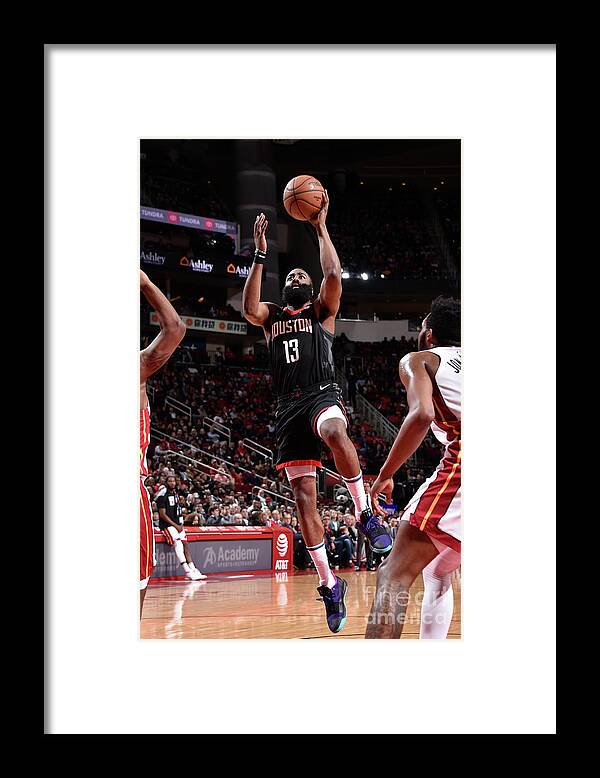 James Harden Framed Print featuring the photograph James Harden #9 by Bill Baptist