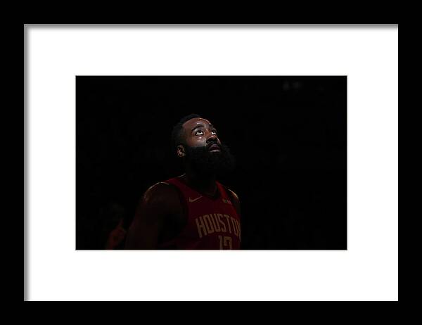 Nba Pro Basketball Framed Print featuring the photograph James Harden by Nathaniel S. Butler
