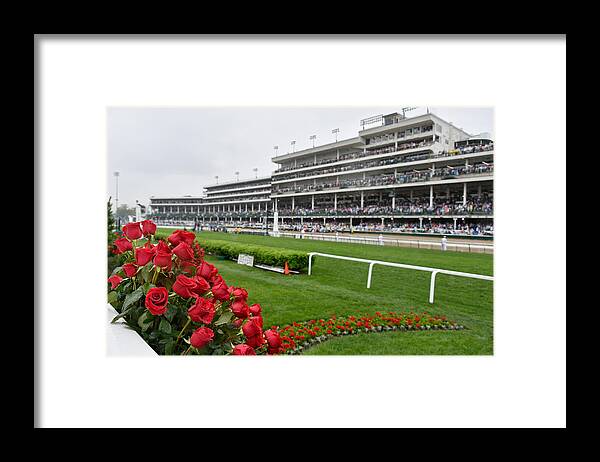 Sports Track Framed Print featuring the photograph Kentucky Derby 144 - Red Carpet #9 by Dia Dipasupil
