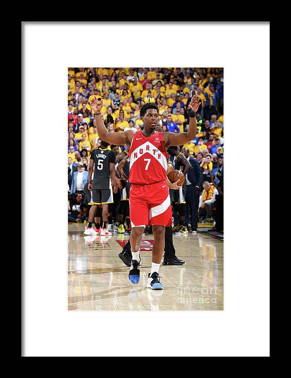 Kyle Lowry Framed Print featuring the photograph Kyle Lowry #9 by Andrew D. Bernstein