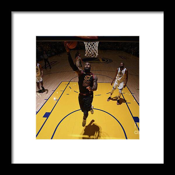 Playoffs Framed Print featuring the photograph Lebron James by Garrett Ellwood
