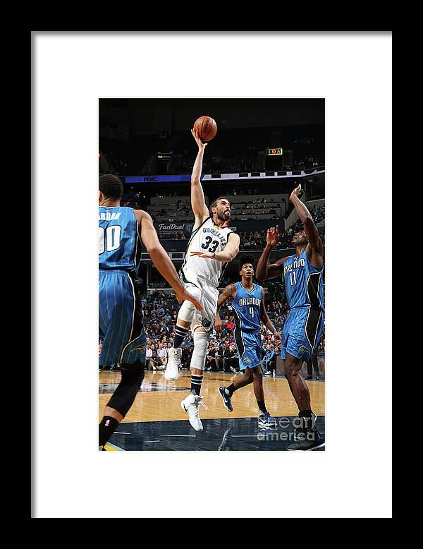 Marc Gasol Framed Print featuring the photograph Marc Gasol #9 by Joe Murphy