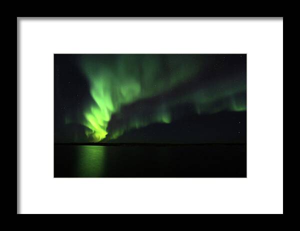Northern Lights Framed Print featuring the photograph Northern Lights #9 by Shixing Wen