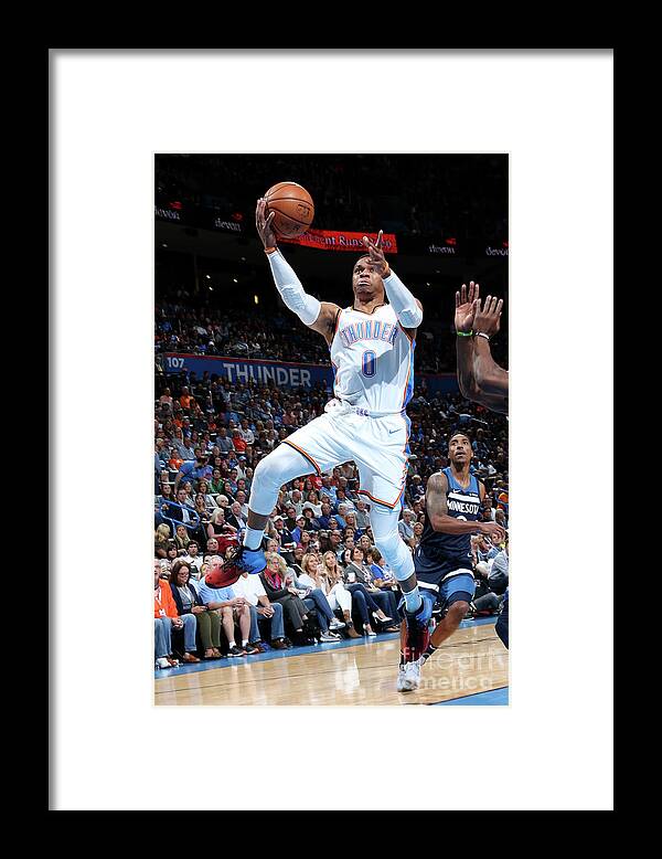 Nba Pro Basketball Framed Print featuring the photograph Russell Westbrook by Layne Murdoch