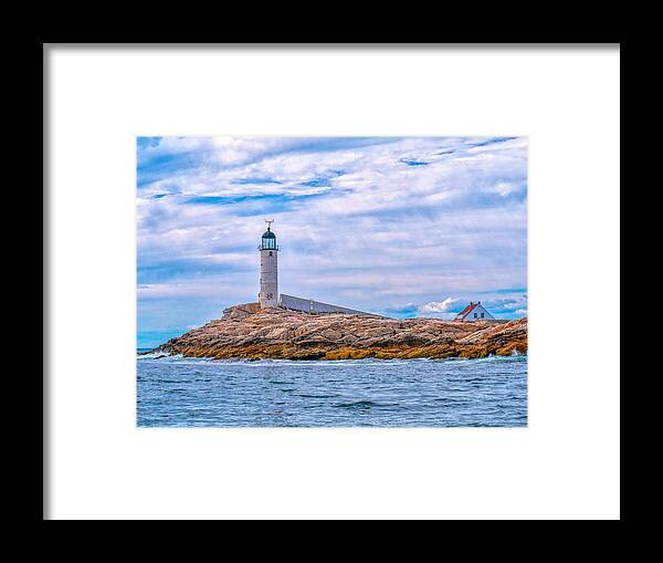 White Island Lighthouse Framed Print featuring the photograph White Island Lighthouse #9 by Deb Bryce