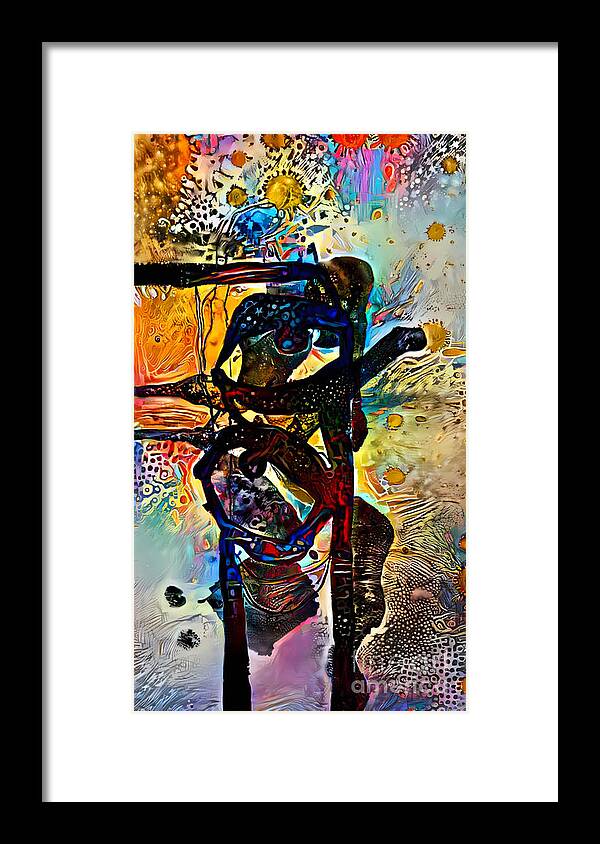 Contemporary Art Framed Print featuring the digital art 97 by Jeremiah Ray