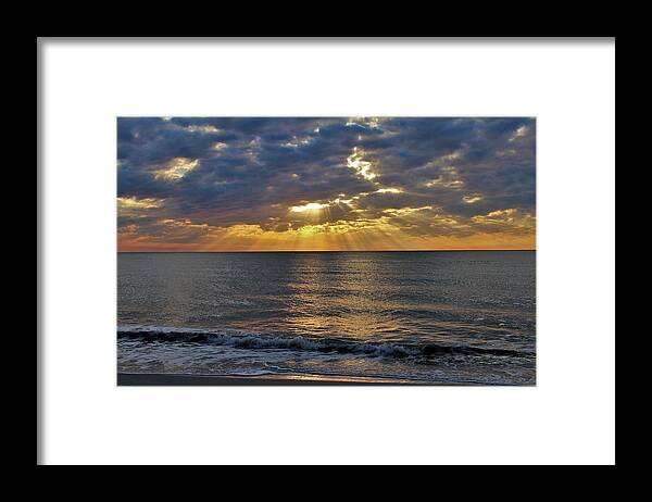  Framed Print featuring the photograph Naples Sunset #98 by Donn Ingemie