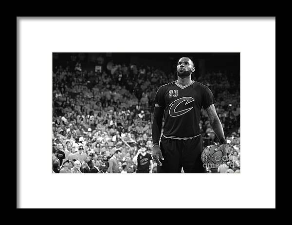 Lebron James Framed Print featuring the photograph Lebron James by Nathaniel S. Butler