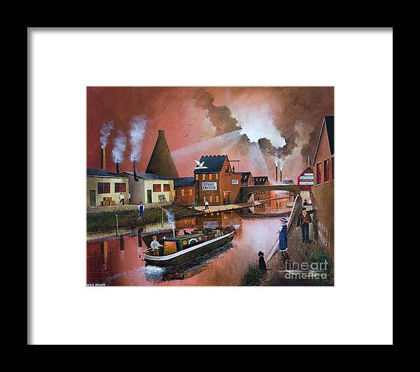 England Framed Print featuring the painting The Wordsley Cone Stourbridge - England by Ken Wood