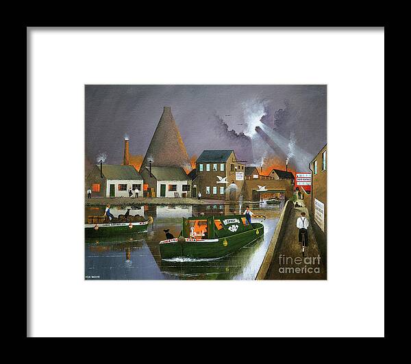 England Framed Print featuring the painting The Redhouse Cone Wordsley Stourbridge England by Ken Wood