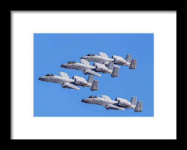 A-10 Framed Print featuring the photograph A-10s by Dart Humeston