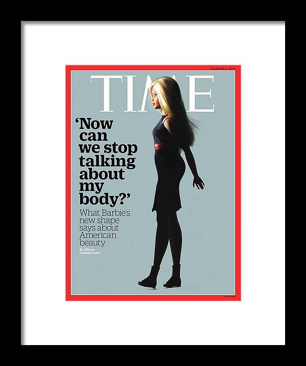 Barbie Framed Print featuring the photograph Now can we stop talking about my body? by Photograph by Kenji Aoki for TIME