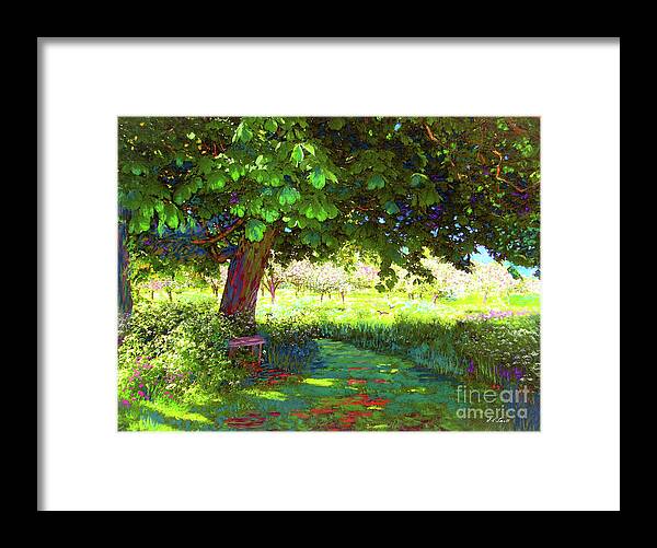 Landscape Framed Print featuring the painting A Beautiful Day by Jane Small