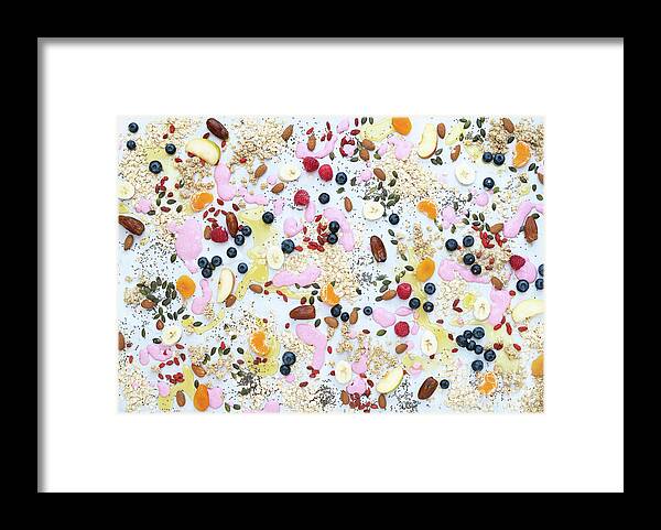 Muesli Framed Print featuring the photograph A Breakfast by Tim Gainey