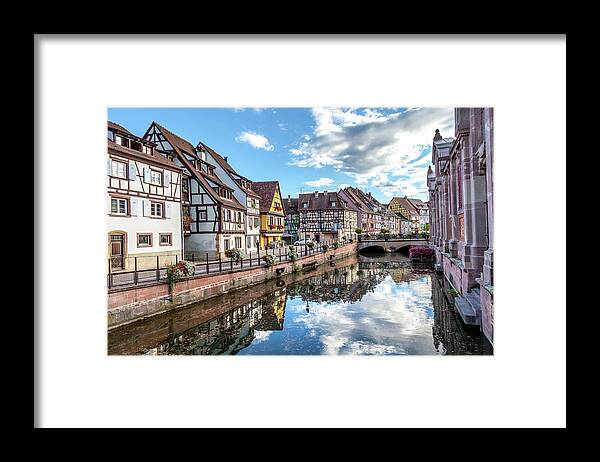 Travel Framed Print featuring the photograph A Canal in Colmar by W Chris Fooshee