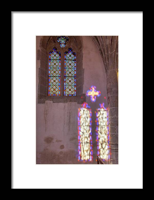 Glass Framed Print featuring the photograph A Chapel's Light by W Chris Fooshee