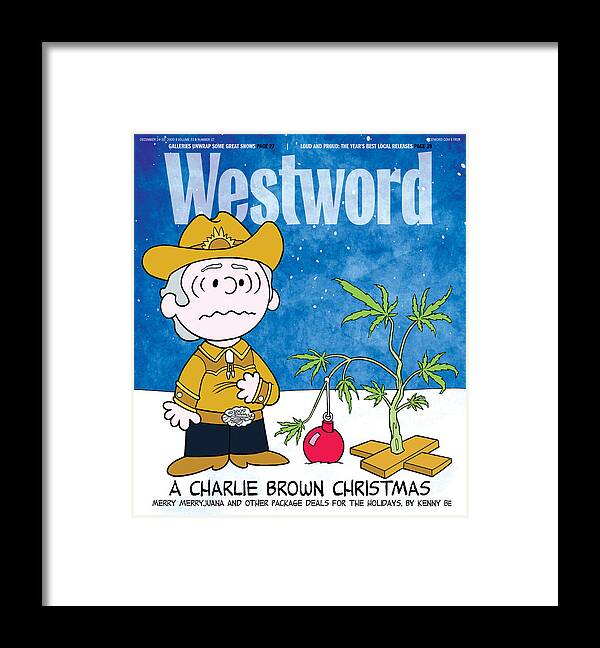 Westword Framed Print featuring the digital art A Charlie Brown Christmas by Kenny Be