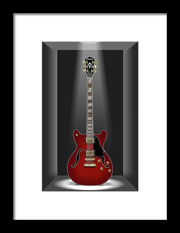 Electric Guitar Framed Print featuring the photograph A Classic Guitar in a Box 15 by Mike McGlothlen