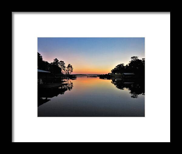 Lake Framed Print featuring the photograph A Clear Lake Cove by Ed Williams