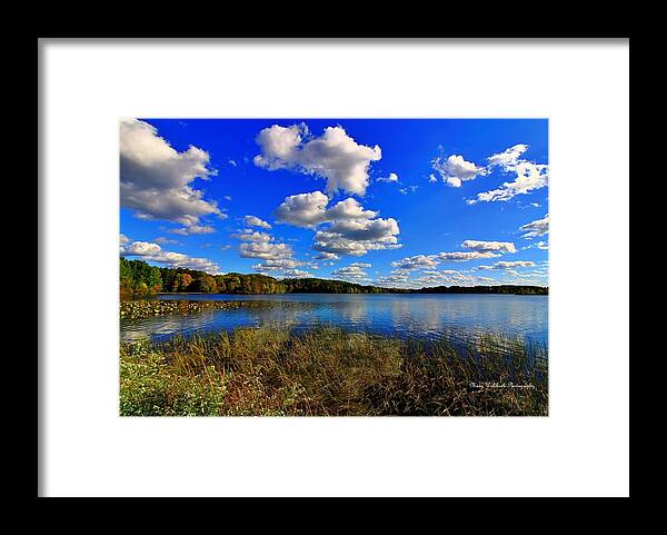 Landscape Framed Print featuring the photograph A Hint of Fall by Mary Walchuck