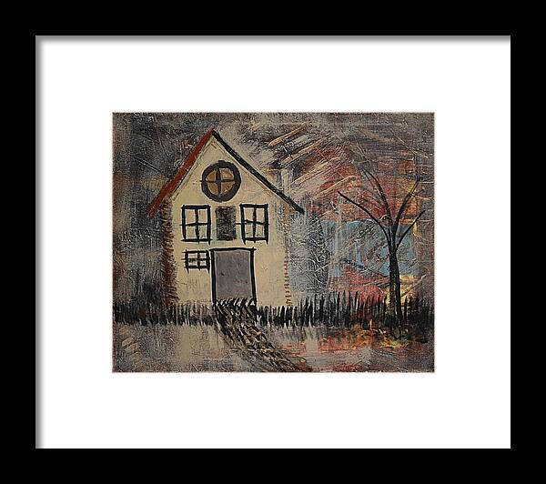 Colorado Framed Print featuring the painting A House Divided by Pam O'Mara