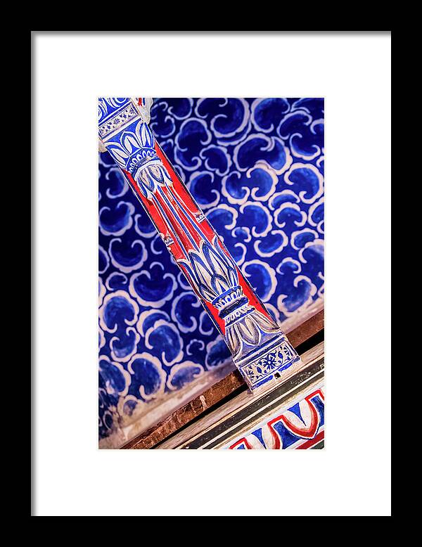 Architectural Framed Print featuring the photograph A life pilar from Junagarh fort. Bikaner. India by Lie Yim