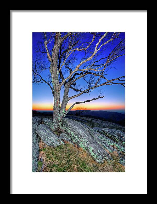 North Carolina Framed Print featuring the photograph A Light in the Sky by Dan Carmichael
