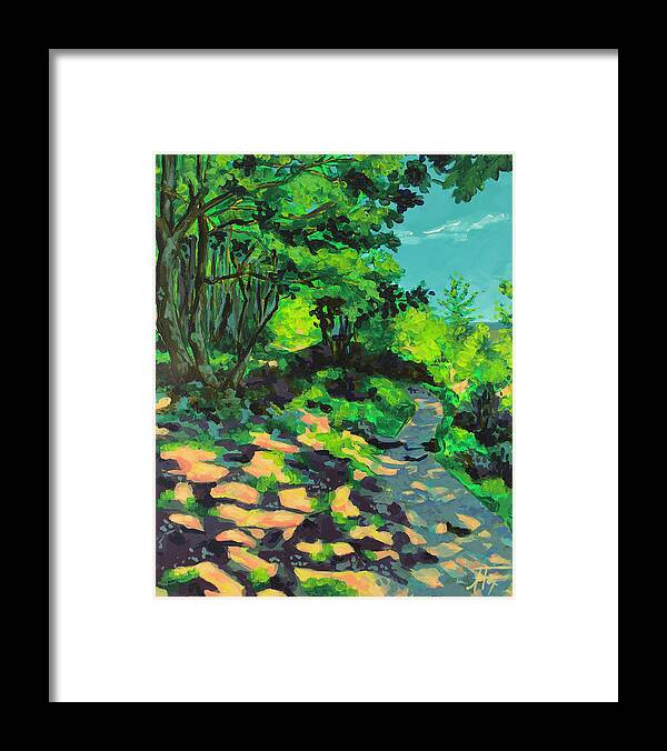 Houston Framed Print featuring the painting A Light on my Path by Allison Fox