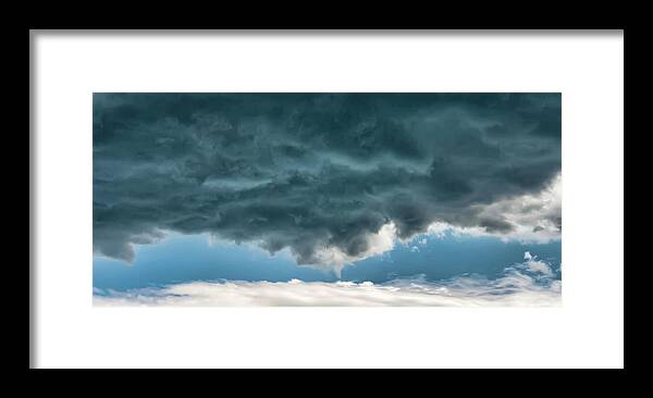 Cloud Framed Print featuring the photograph A Lot Of Anger Meets A Little Joy by Gary Slawsky