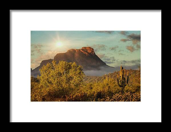 Arizona Framed Print featuring the photograph A Magical Morning by Saija Lehtonen