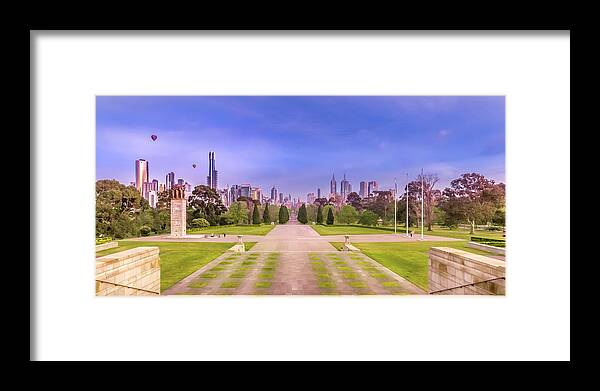 Shrine Of Remembrance Framed Print featuring the photograph A Nation Built From Courage and Sacrifice by Michael Lees