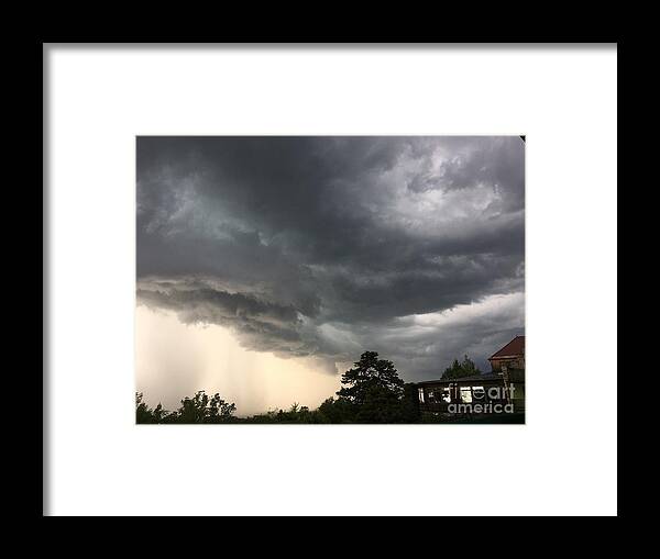 Storm Clouds Framed Print featuring the photograph A perfect storm by B Rossitto