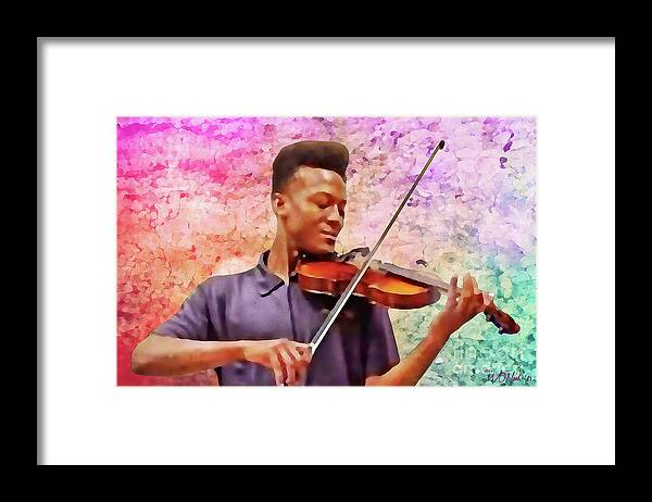 Portraits Framed Print featuring the digital art A Portrait of Elijah McClain by Walter Neal
