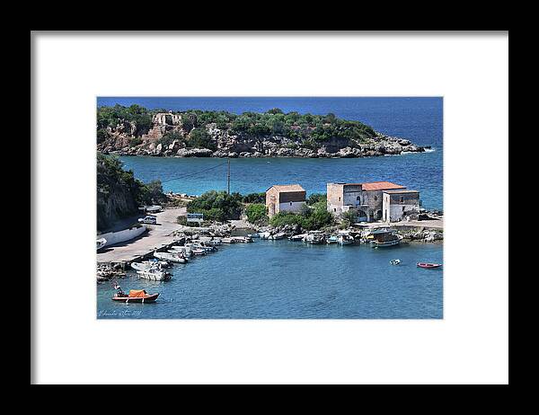 Water Framed Print featuring the photograph A Postcard from Greece by Aleksander Rotner